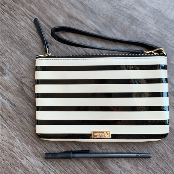 Kate Spade Striped Wristlet - Picture 3 of 4
